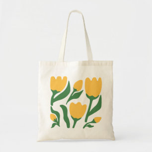 Tote Bag Tulipes jaunes enjouées