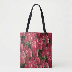 Tote Bag Tulipes roses florales