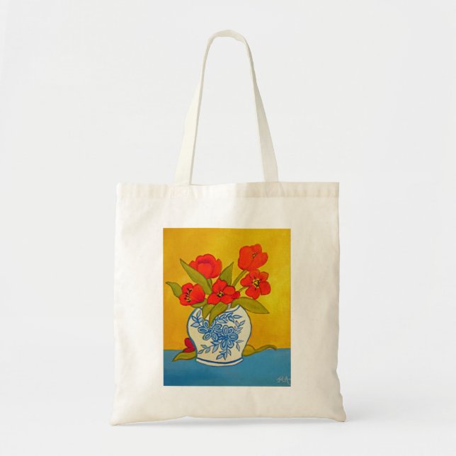 Tote Bag Tulipes rouges (Devant)
