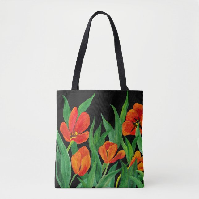 Tote Bag Tulipes rouges (Devant)