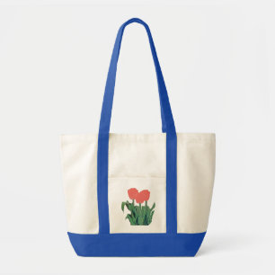 Tote Bag Tulipes Trois Rouges