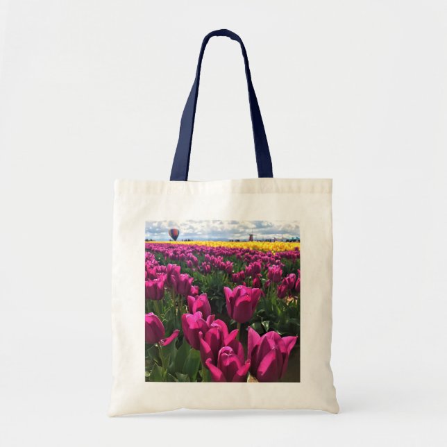 Tote Bag Tulips de Purple (Devant)