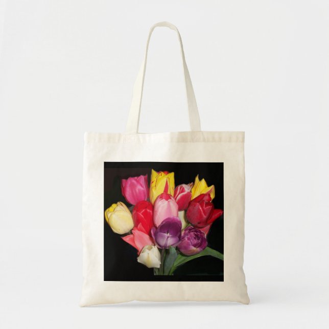 Tote Bag Tulips dit tout (Devant)
