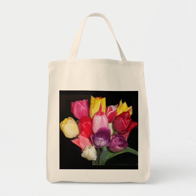 Tote Bag Tulips dit tout (Devant)