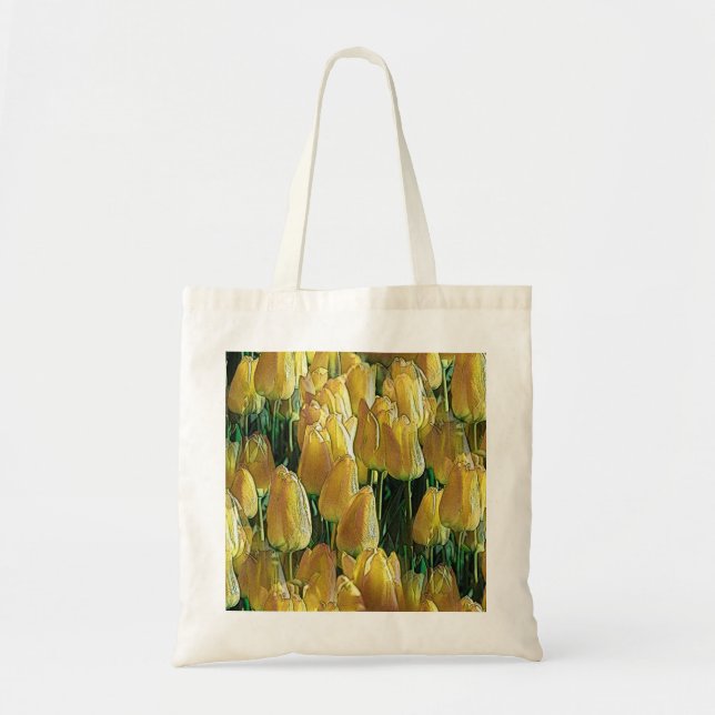 Tote Bag Tulips Sunshine Yellow (Devant)