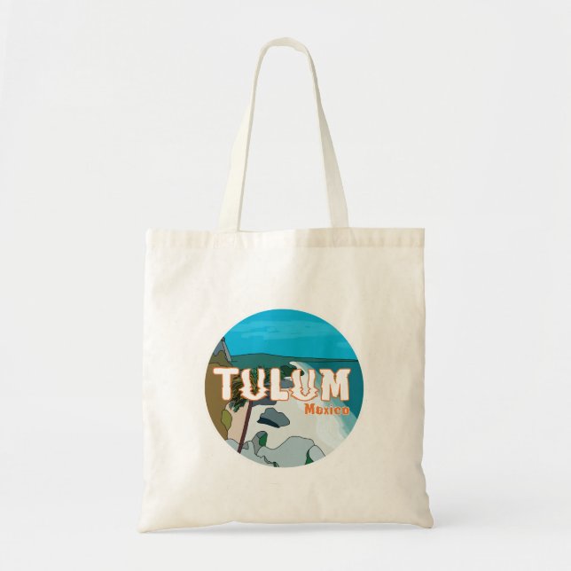 Tote Bag Tulum Mexique Grande idée cadeau (Devant)