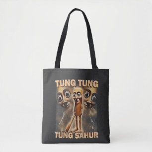 Tote Bag Tung tung sahur Brainrot Meme