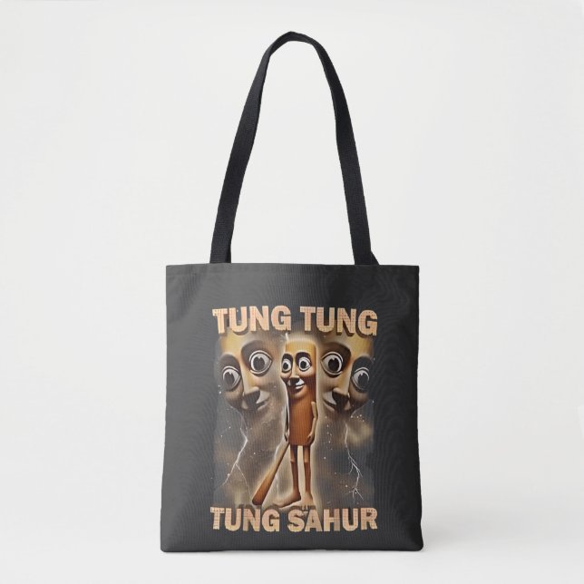 Tote Bag Tung tung sahur Brainrot Meme (Devant)