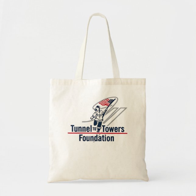 Tote Bag Tunnel vers tours F Foundation American Flag USA F (Devant)