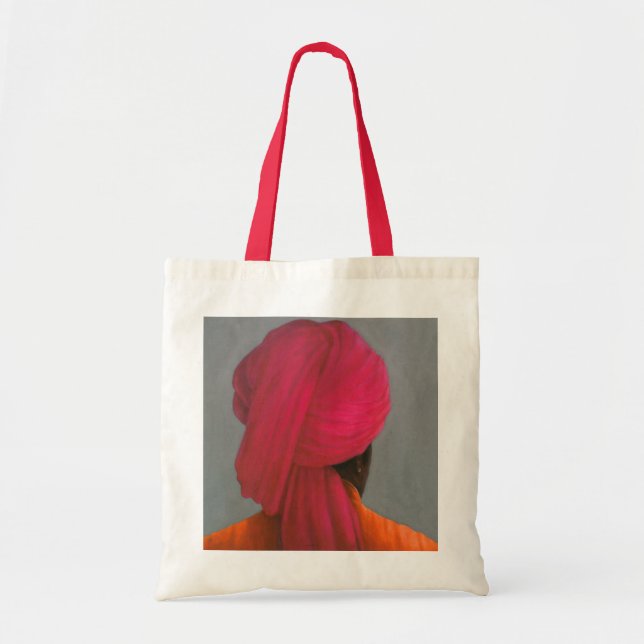 Tote Bag Turban rose (Devant)
