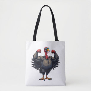 Tote Bag Turquie Bodybuilding Thanksgiving Day Gym entraîne