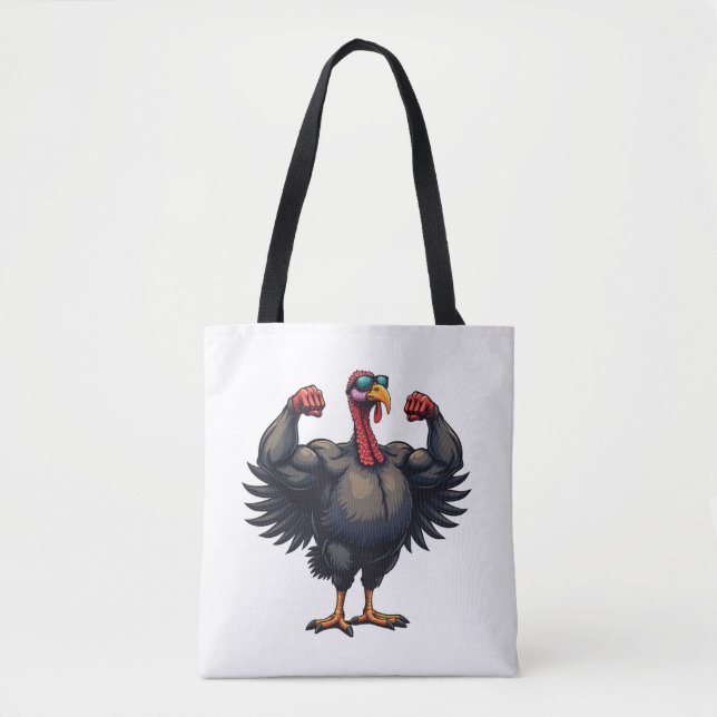 Tote Bag Turquie Bodybuilding Thanksgiving Day Gym entraîne (Devant)