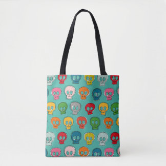 Tote Bag turquoise de la peau de coudre