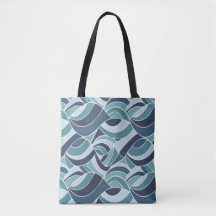 Turquoise et Bleue Vagues à l'épaule Fourre-tout