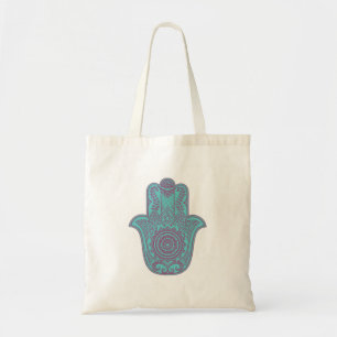Tote Bag Turquoise Hamsa Fourre-tout