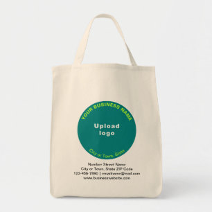 Tote Bag Turquoise vert rond forme affaires marque sur l'al