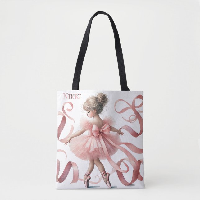 Tote Bag Tutu Cute | Soirée d'anniversaire Enchanted Baller (Devant)