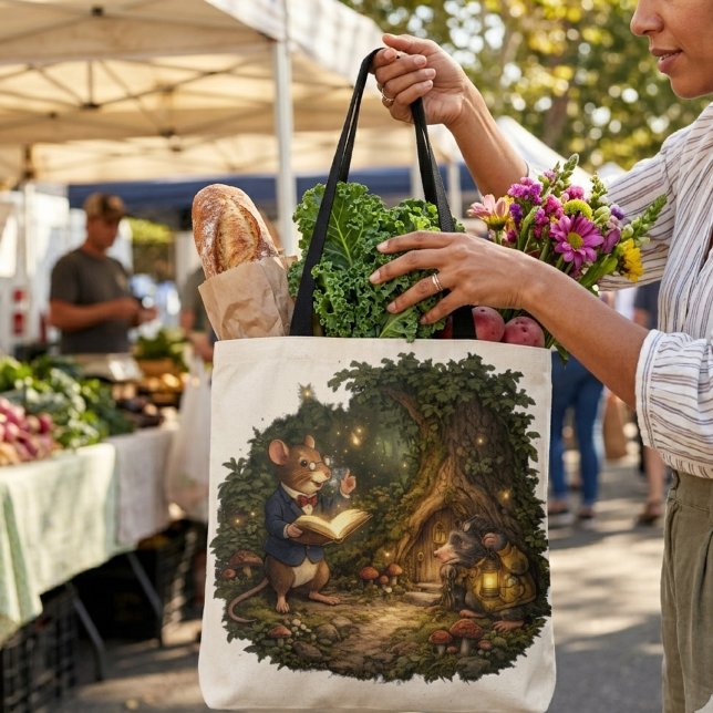 Tote Bag Tux & Twitch Discover the Hidden Door (Créateur téléchargé)