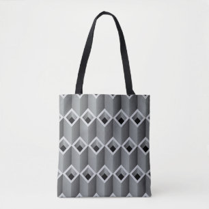Tote Bag Tuyaux gris les uns sur les autres - backgro sans