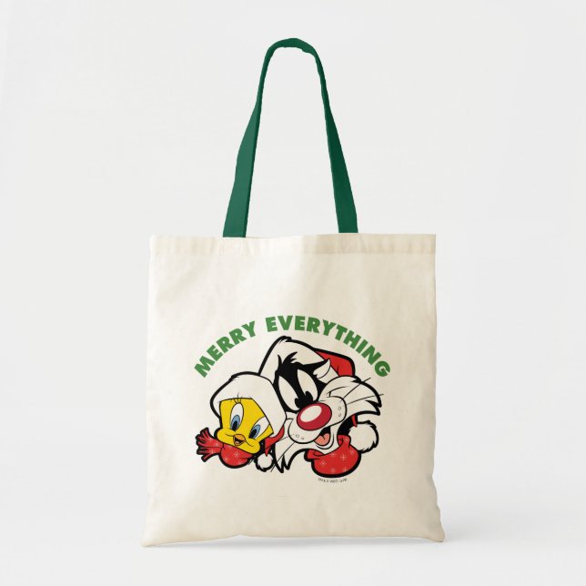 Tote Bag TWEETY™ & SYLVESTER™ "Joyeux tout" (Devant)