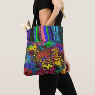 Tote Bag Twirlers colorés Abstraits / Poussés /