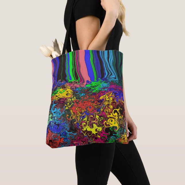 Tote Bag Twirlers colorés Abstraits / Poussés / (De près)