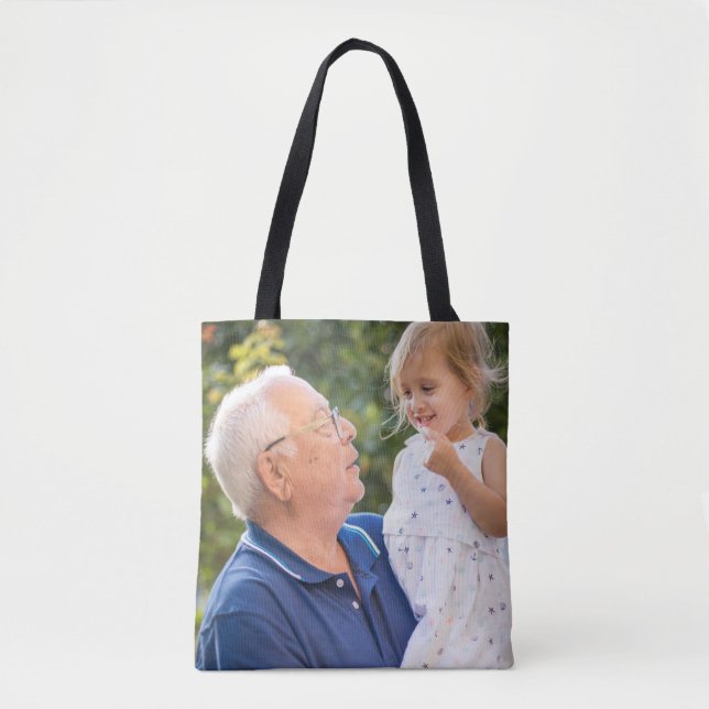 Tote Bag Two Photo Double Sided Create Your Own Photo  (Devant)