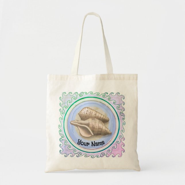 Tote Bag Two Pretty seashells  (Devant)