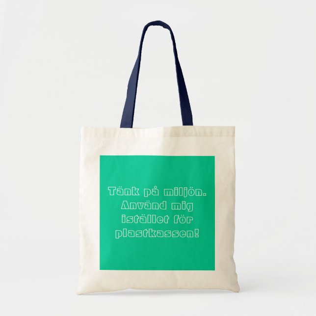 Tote Bag Tygväska istället för plastkasse (Devant)