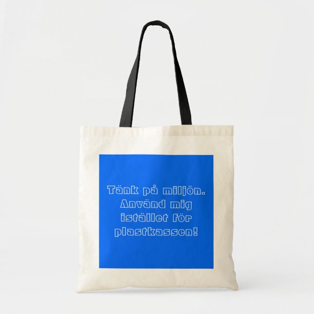 Tote Bag Tygväska istället för plastkasse (Devant)
