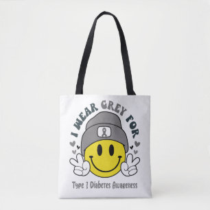 Tote Bag Type 1 Sensibilisation au diabète Ruban Cadeaux de