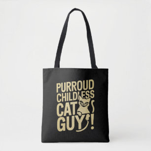 Tote Bag Type sans enfants et propriétaire de chat Purroud 
