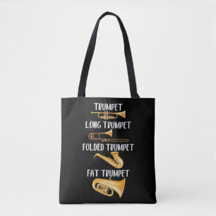 Tote Bag Types de trompettes Lecteur Musicien d'instruments