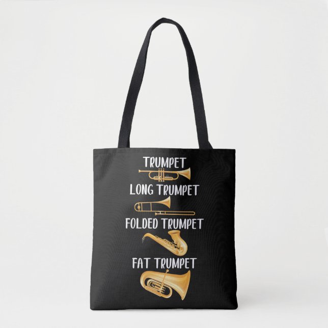 Tote Bag Types de trompettes Lecteur Musicien d'instruments (Devant)