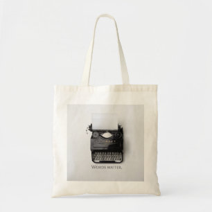 Tote Bag Typographe de mots importants