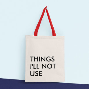 Tote Bag Typographie amusante minimaliste moderne