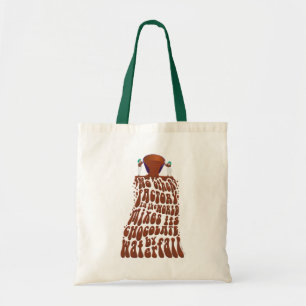 Tote Bag Typographie de cascade au chocolat Willy Wonka