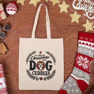 Tote Bag Typographie de l'épingle de Noël