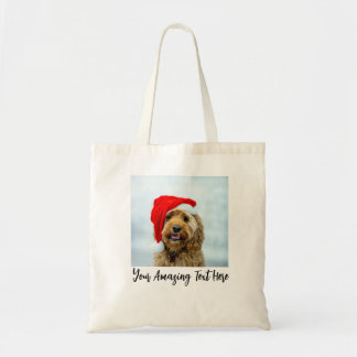 Tote Bag Typographie de texte photo personnalisée moderne P