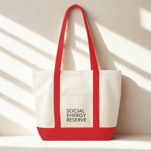 Tote Bag Typographie Moderne Drôle Texte Noir (Funny modern social quote tote bag)