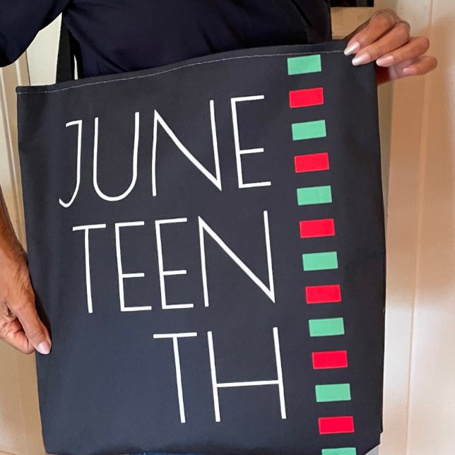Tote Bag Typographie Rouge Noir Vert Junétdix (Créateur téléchargé)