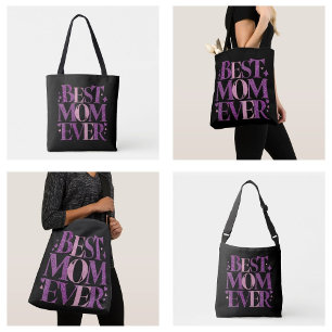 Tote Bag Typographie Tendance Meilleure Maman Ever