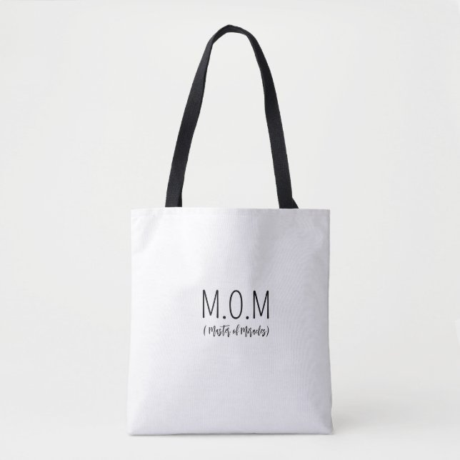 Tote Bag Typography funny inspirational humor quote  (Devant)