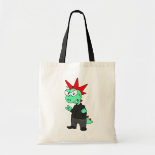 Tote Bag Tyrannosaurus Rex Habillé Comme Un Punk.