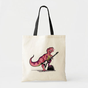 Tote Bag Tyrannosaurus Rex Jouant La Guitare.