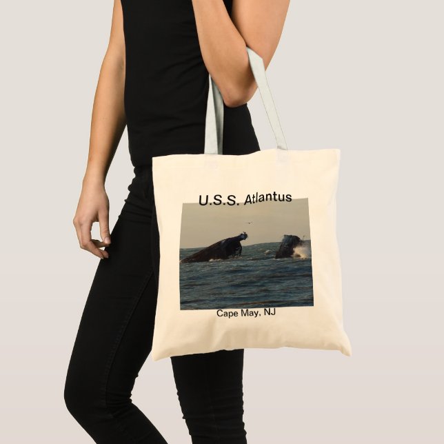 Tote Bag U.S.S. Atlantus Shipwreck Cape May New Jersey (Devant (produit))
