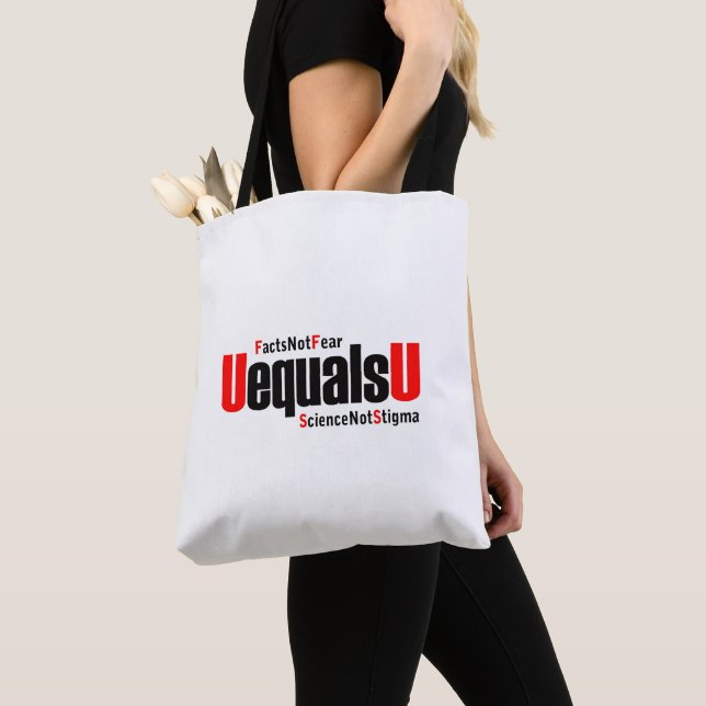 Tote Bag U = U - VIH indétectable - Science pas Stigmatisme (De près)