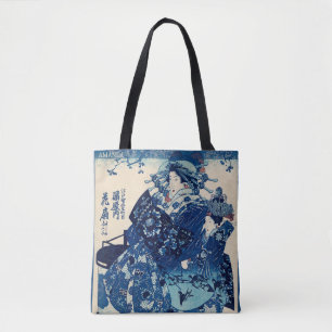 Tote Bag Ukiyo-e japonais – Utagawa Kuniyoshi – Texte perso