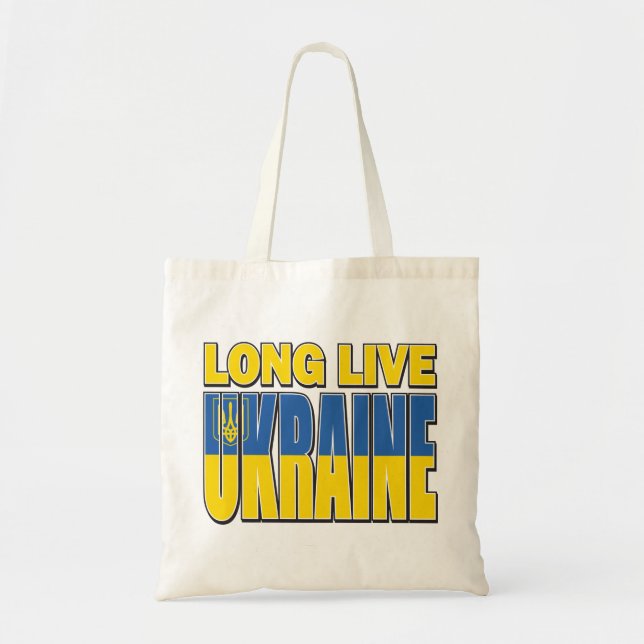 TOTE BAG UKRAINE DE LONGUE VIE (Devant)