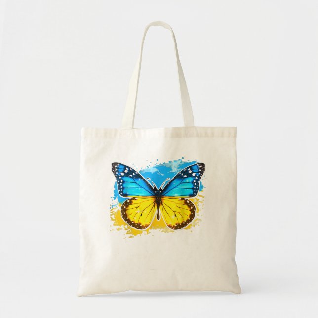 Tote Bag Ukraine Drapeau papillon ukrainien Ukraine Butterf (Devant)
